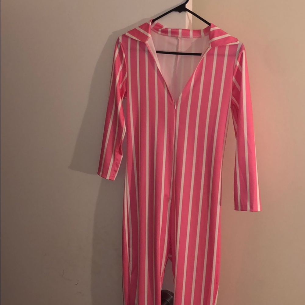 All in one pink jumper